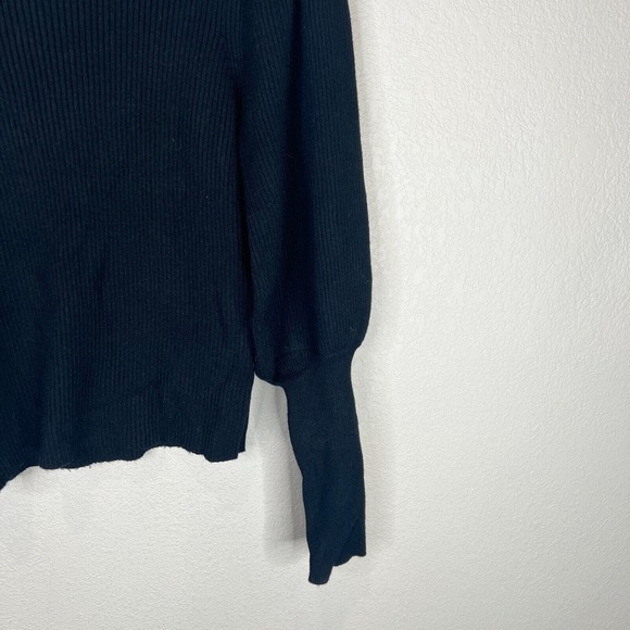 Farm Women Turtleneck Ribbed Pullover Sweater Small‎ Long Sleeve Black Capsule - Picture 4 of 12